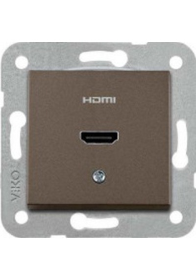 Viko Artline Novella Antrasit Hdmi Konnektör Prizi Çerçevesiz - 92605311