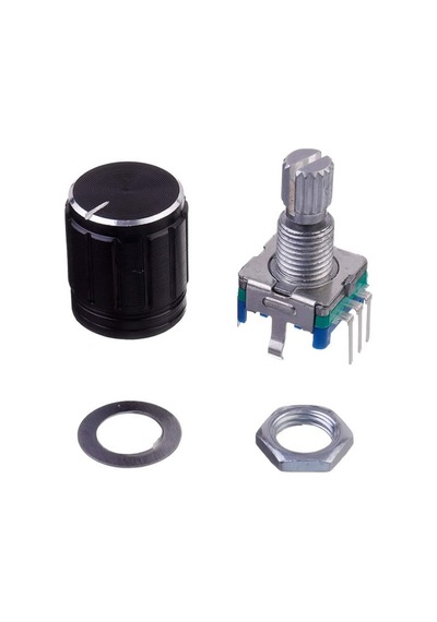 Ec11 Rotary Encoder Butonlu 20 Adım Pot Başlıklı Pwm 360 Derece Döner Butonlu