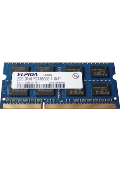 Elpida EBJ21UE8BDS0-AE-F 2 GB DDR3 1066 MHz CL7 Bellek
