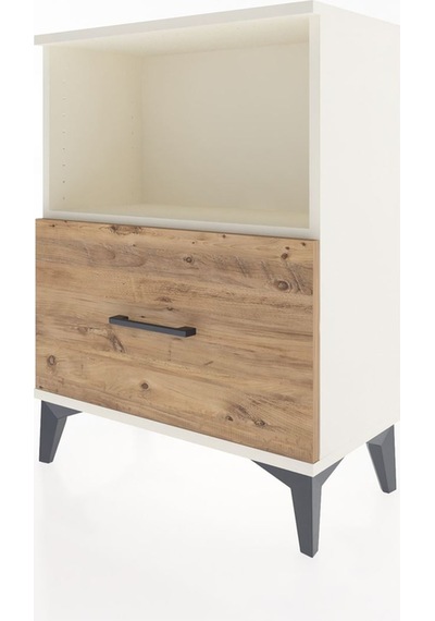 Arges Komodin Tek Çekmeceli 60x30x80 Aytaşı-çam Aytaşı