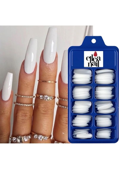 Ellea Nail Balerın Takma Tırnak 100'lü Kemik Renk