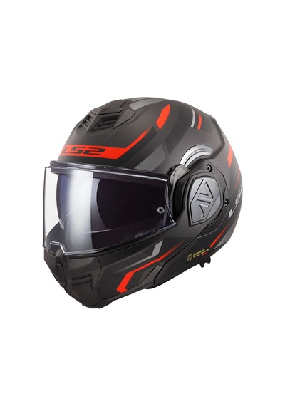 Ls2 Advant Kuka Kask Mat Siyah - Kırmızı