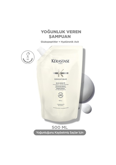 Kerastase Densifique Bain Densité Yoğunluk Veren Şampuan Dolum Paketi 500 Ml