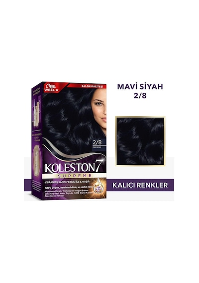 Koleston Supreme Kit 2/8 Mavi Siyah Saç Boyası