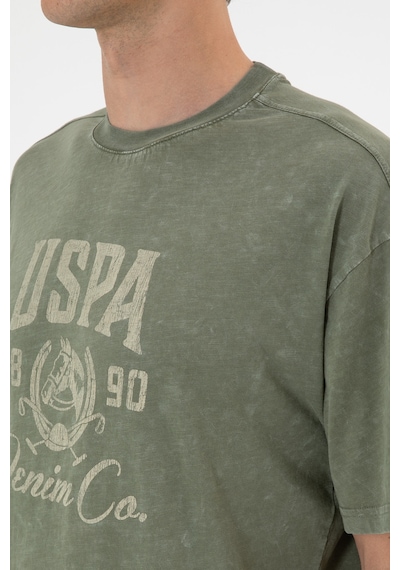 U.s. Polo Assn. Erkek Vizon Tişört 50300228-vr052 Vizon