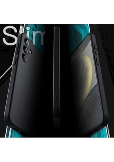 & Aksesuar Galaxy S24 Plus / S25 Plus İle Uyumlu İçi Kadife Kamera Korumalı Lansman Silikon Kılıf İnce Yapılı Tam Koruma Sağlayan Kamera Korumalı Kılıf Siyah