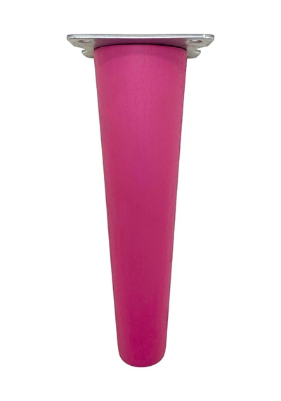 Düz Torna Ahşap Ayak Mobilya Masa Ve Dolap Ayağı Pembe 18cm Kayın / Gürgen 4 Adet
