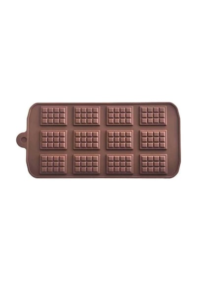 Çikolata Kalıbı - Silikon - Mini Tablet Gümüş