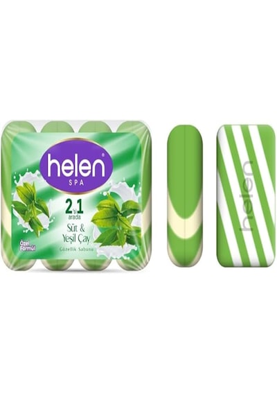 Helen Katı El Sabunu Süt & Yeşil Çaylı 4 X 90 G