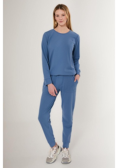 Pierre Cardin 8749 Embroidered Kadın Uzun Kol Pijama Takım 001