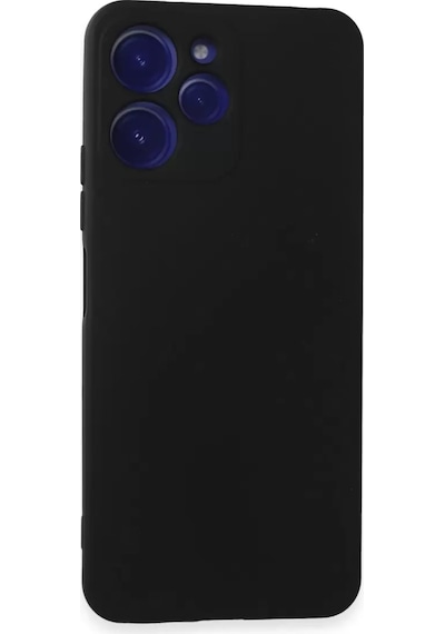 Newface Xiaomi Redmi 12 Kılıf Nano İçi Kadife Silikon - Siyah