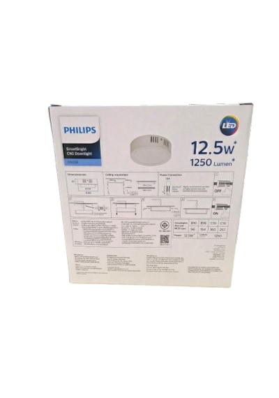 Philips Sıvaüstü Küçük Model Tavan Lamba 12,5w 3000k Sarı Işık 1250 Lümen 16,5 Cm Çapında Plastik Gövde 1