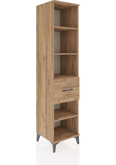 Hyperion Dolap 4 Raflı Tek Çekmeceli 44x44x195 Çam-çam Atlas Çam