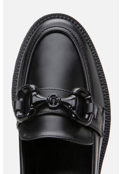 Yaya By Hotiç Kadın Siyah Tokalı Klasik Loafer Siyah