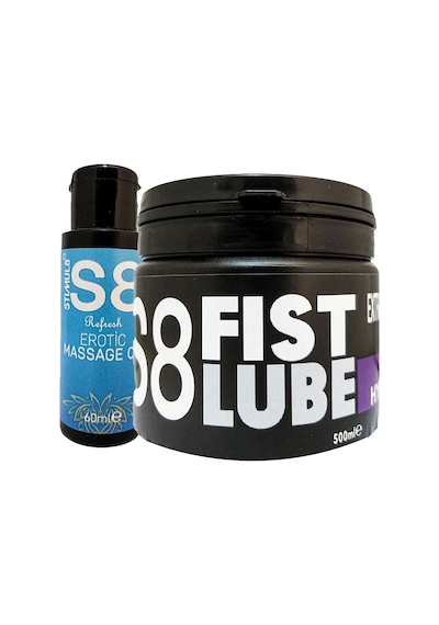 Stimul8 Fist Lube 500ml Big Size Lubrikant + Stimul8 Masaj Yağı 60 Ml