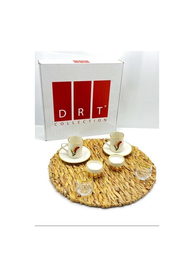 Collection Kahve Seti Lale Royaleks-drt-6060-5 Açık Ahşap