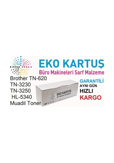 Eko Kartuş Brother TN620 TN3230 -TN3250 3000 Sayfa Siyah Uyumlu T