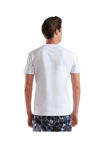 Arena Big Logo Unisex Beyaz Günlük Stil T-shirt 010195100 Beyaz