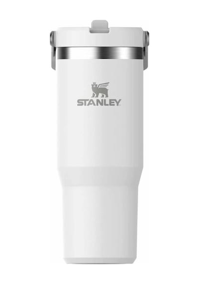 Stanley The Iceflow Flip Straw Pipetli Termos Bardak 0.89l, Beyaz