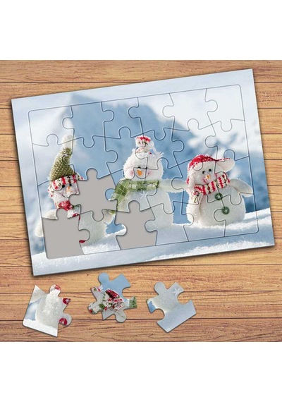 Minik Kardam Adamlar Çocuklara Özel Puzzle Yapboz Tablo-17661