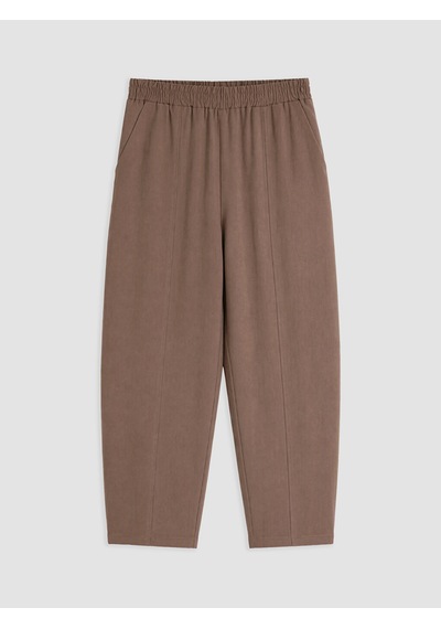 Lcw Modest Bej Beli Lastikli Kadın Pantolon