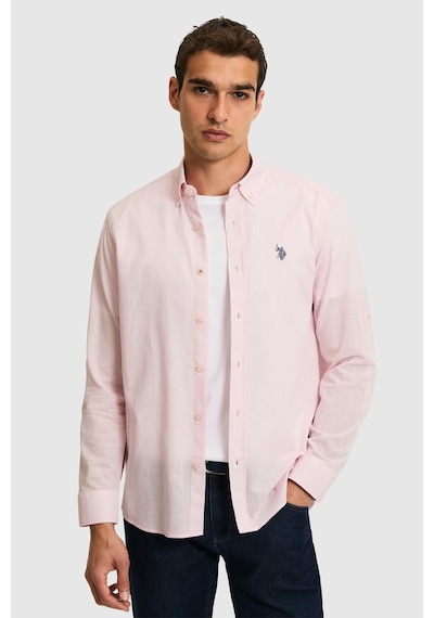 U.s. Polo Assn. Erkek Açık Pembe Gömlek Basic 50324660-vr078 Acık Pembe