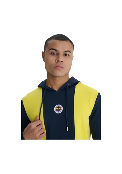 Fenerium Erkek Trıbun Sarı Lacivert Sweat Sarı - Lacivert