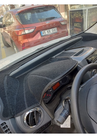 2012-2020 Modellerine Uygun Fiat Fiorino Torpido Koruma Halısı Siyah Kenar Renk Siyah