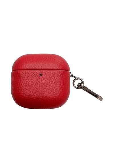 Pıılı Apple Uyumlu AirPods 4.nesil Leather Case Kulaklık Kılıfı Kırmızı