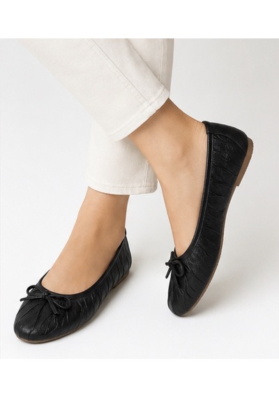 N Napa Shoe Np.16307.siyah Deri Babet