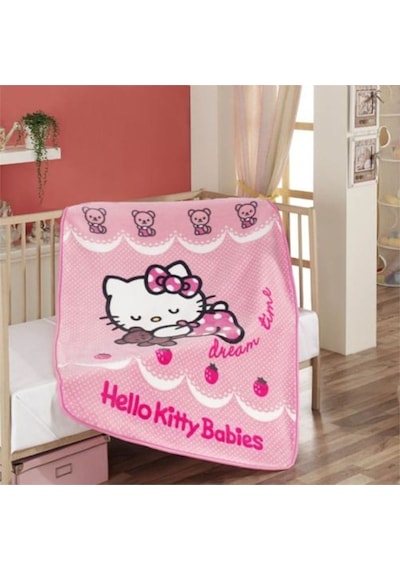 Hello Kitty Ribbon Bebek Battaniyesi Çok Renkli