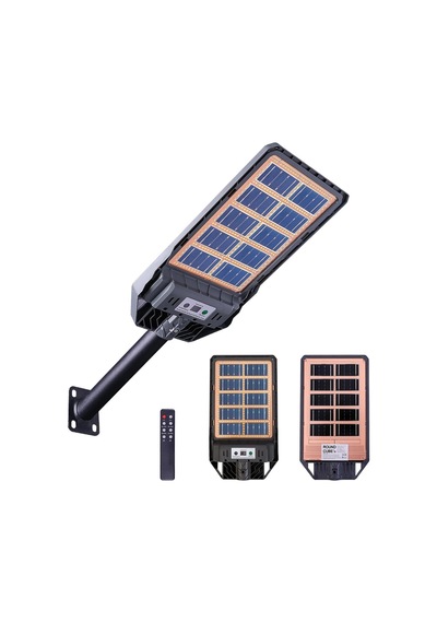 300w Çift Yüzey Şarjlı Güneş Enerjili Ultra İnce Led Sokak Lambası/ Su Geçirmez, Sensörlü, Kumandalı