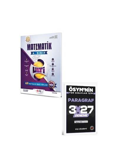 Ulti 2027 6. Sınıf Matematik Haftalık Ödev Föyleri+ Evp Akademi Paragraf