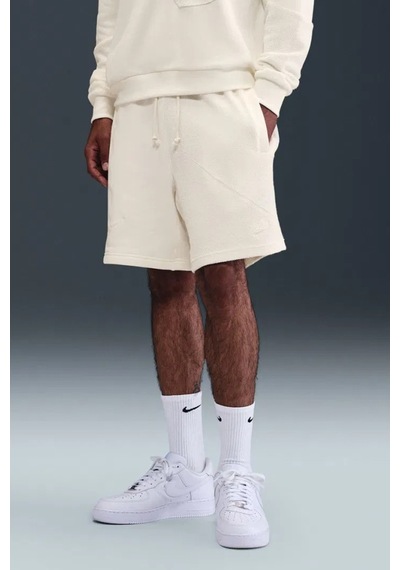 Nike Giannis Fleece 8" Mens Short Erkek Fransız Havlu Kumaş 20 Cm Şort Beyaz Beyaz