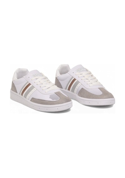 Grijak Beyaz-buz Bağcıklı Hafif Esnek Rahat Tabanlı Unisex Yürüyüş Ve Spor Ayakkabı Sneaker 015 G