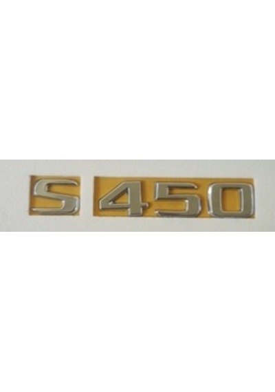 Mercedes Uyumlu Yazı S 450 Krom