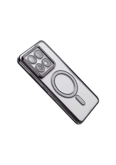 Xiaomi Mi 14t Pro Uyumlu Joke Simli Magneticsafe Kılıf - Siyah