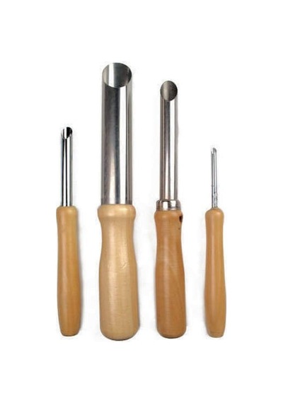 Hobi-Marketart Delik Açıcı Oluklu Alet Seti 4 Parça (0,4-0,8-1-2 Cm Çap) - 216035285