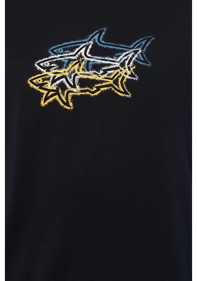 Paul & Shark Erkek T Shirt 24411041 013 Lacivert Lacivert