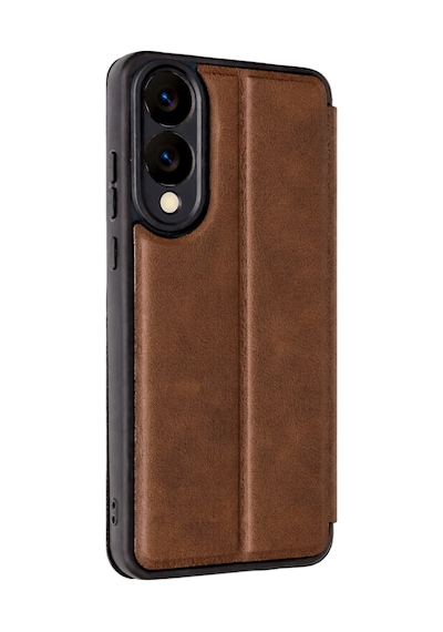 Samsung Galaxy Uyumlu  S25 Edge Flip Cover - Taba