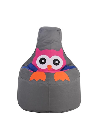 Bambitoys Baykuş Armut Koltuk Gri Imperteks 64 Cm
