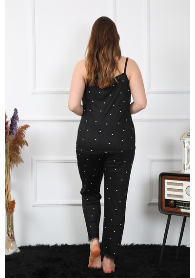 Akbeniz Kadın Büyük Beden Siyah İp Askılı Pijama Takım 202196 Çok Renkli Akbeniz Kadın Büyük Beden Siyah İp Askılı Pijama Takım 202196 Çok Renkli