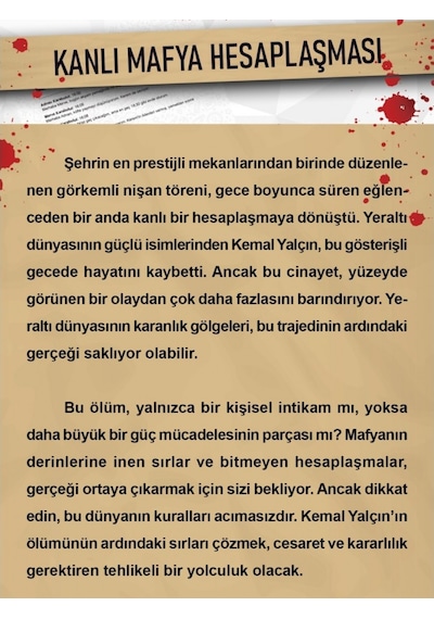 Dedektiflik Cinayet Çözme Oyunu - Kanlı Mafya Hesaplaşması