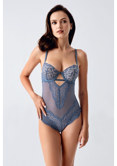 Cotonhause Kadın Dantelli Special Destekli Mavi Body C9t9n0o533 Mavi