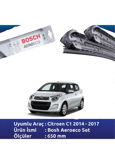 Citroen C1 Silecek 2014 2017 Bosch Aeroeco