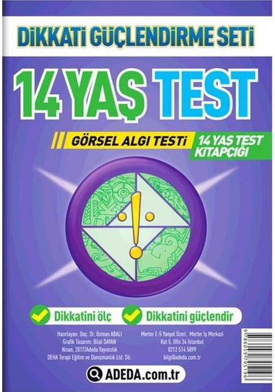 14 Yaş Adeda Dikkat Gelişim Testi