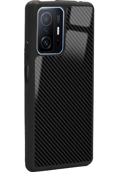 Xiaomi Mi 11t Pro Carbon Tasarımlı Glossy Telefon Kılıfı Çok Renkli