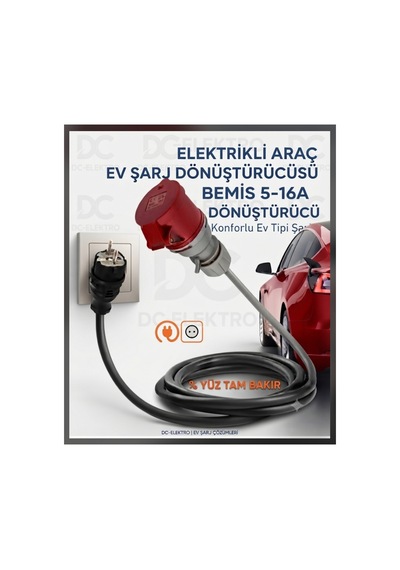 Araç Şarj Cihazı Dönüştürücü 3x6mm 20 Metre Hes Kablolu 5-16a Dönüştürücü Uzatma Seyyar Dikkat 5-32a Değildir - 920235851