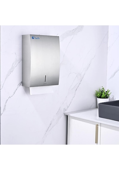 Omnipazar Xinda Zjh12h Manuel Z Katlı Kağıt Havlu Dispenseri Paslanmaz Çelik Inox
