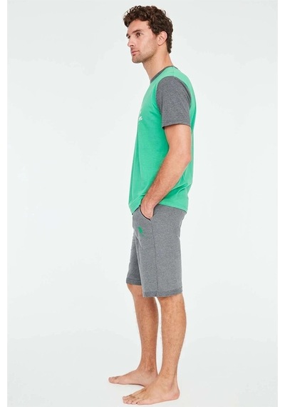 U.S. Polo Assn. U.s Polo 18673 Yarım Kol Kapri Takım Yeşil